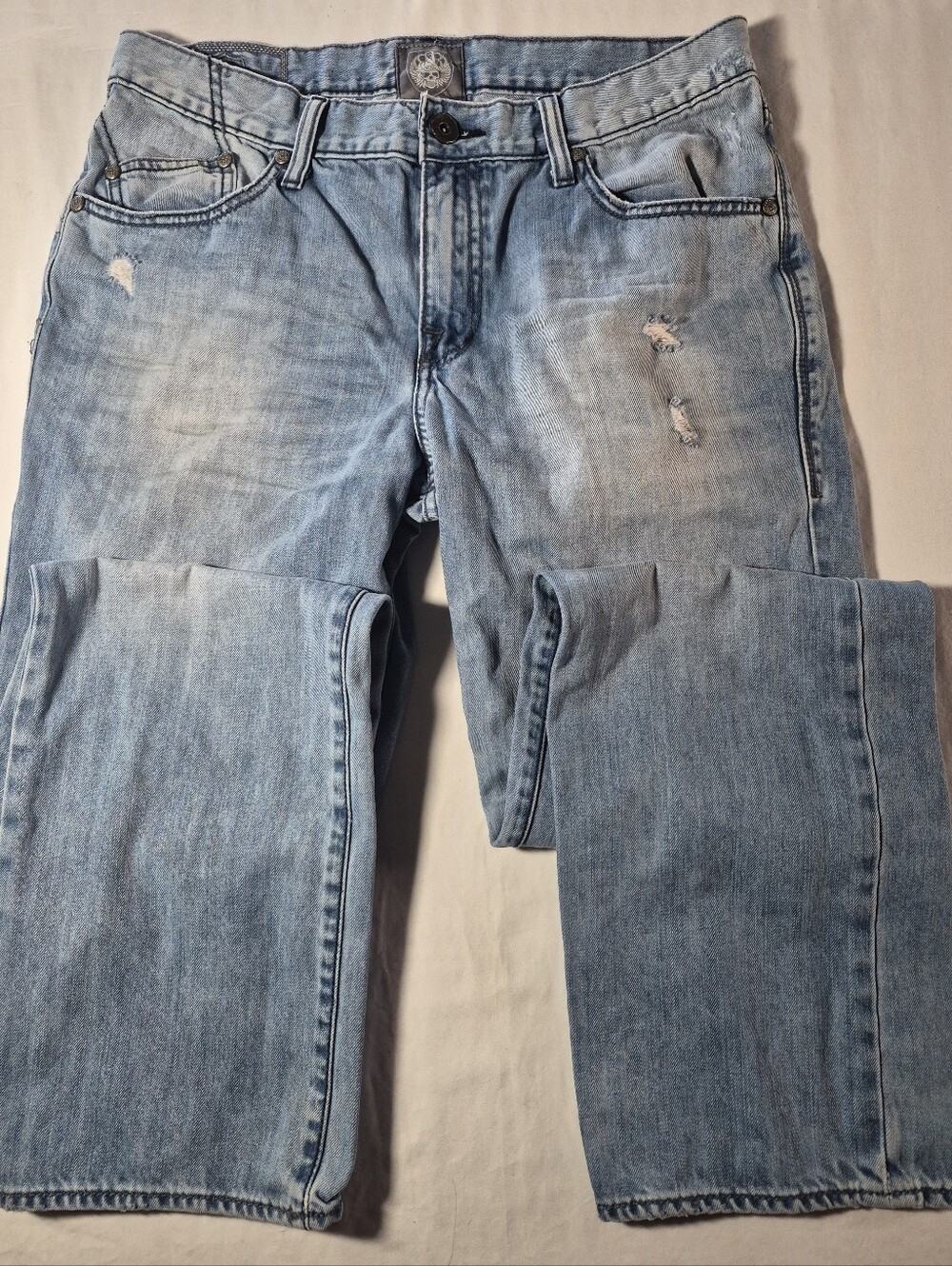 Rock & Republic Light Blue Straight Jeans 34x32